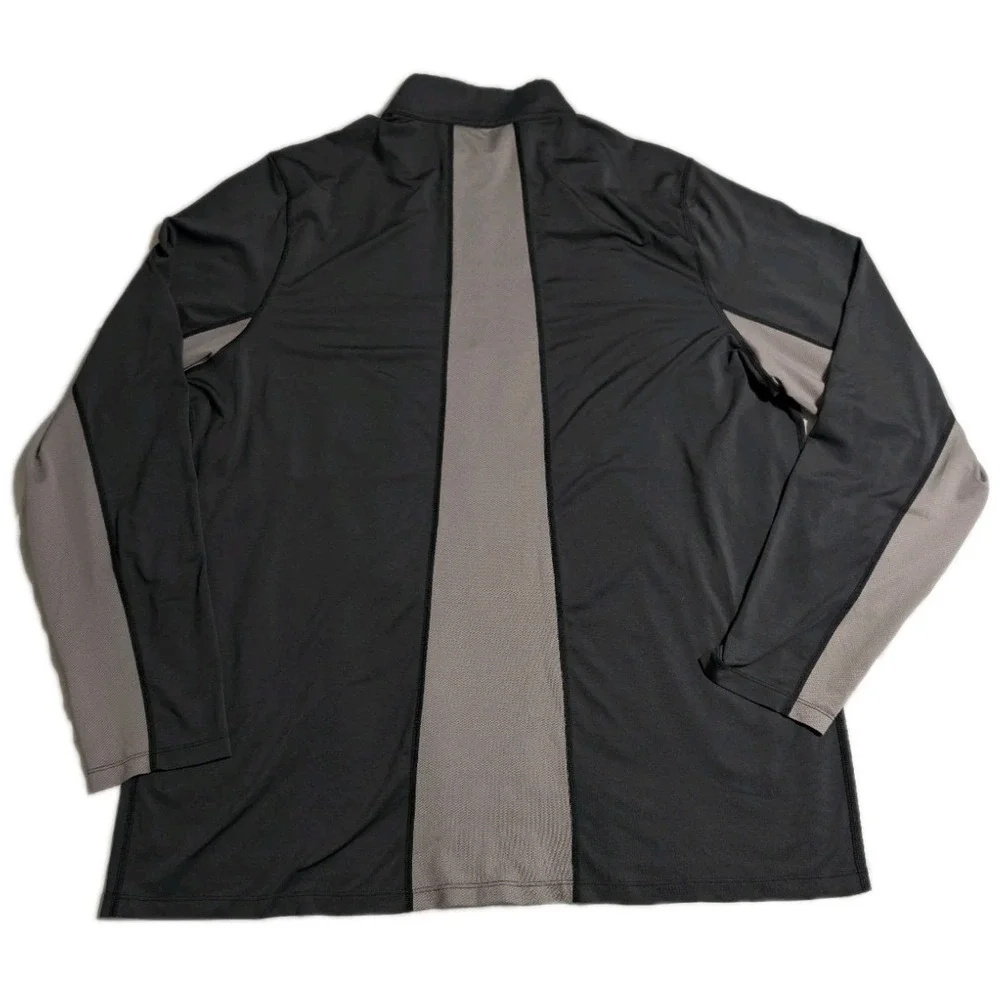 The North Face Mens XXL 1/4 Zip Performance Pullover Black‎ Gray Active